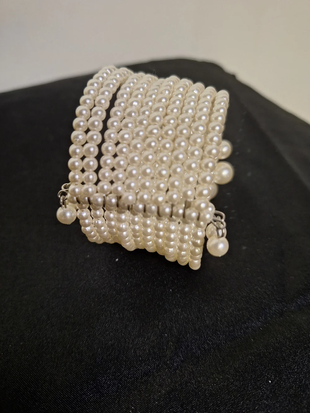 Pearl Cluster Multi-Strand Bracelet - Ivory Pearls